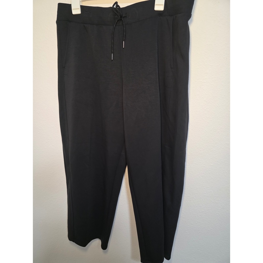 All In Motion Airy Sleek Barrel Pant Womens Large Black High Rise Drawstring NEW